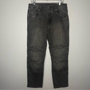 Men's Black Washed Denim Jeans